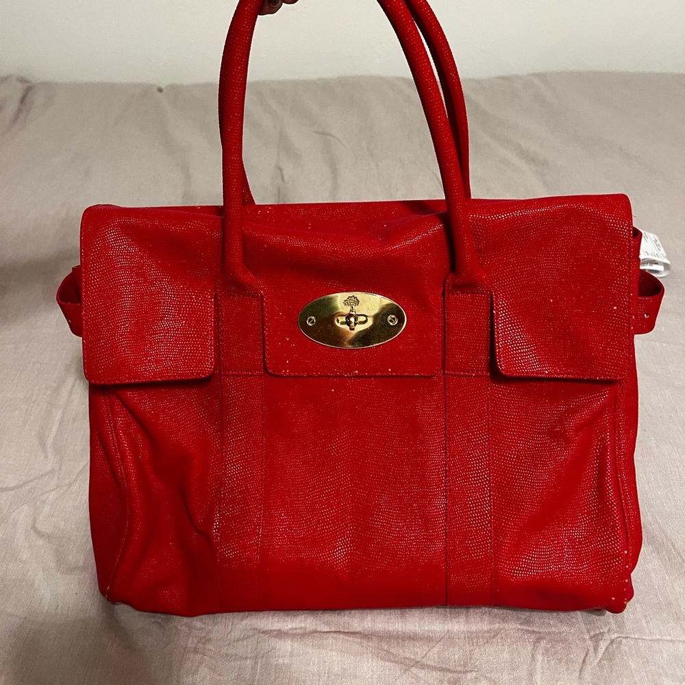 Mulberry Bayswater Red Tote